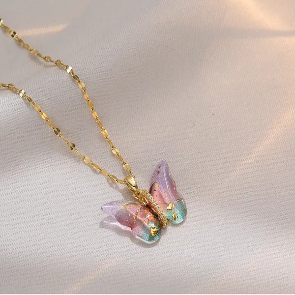 Multicolor_Butterfly_Jewelry_Necklaces_For_Women