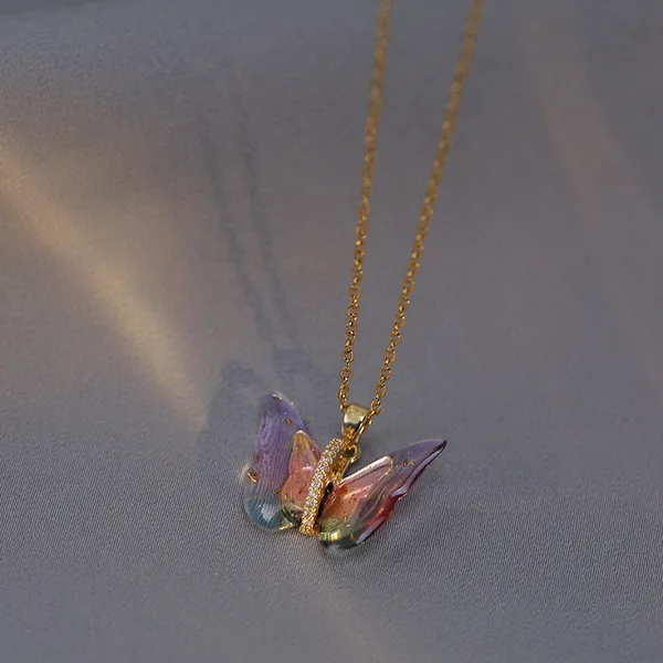 Multicolor_Butterfly_Jewelry_Necklaces_For_Women
