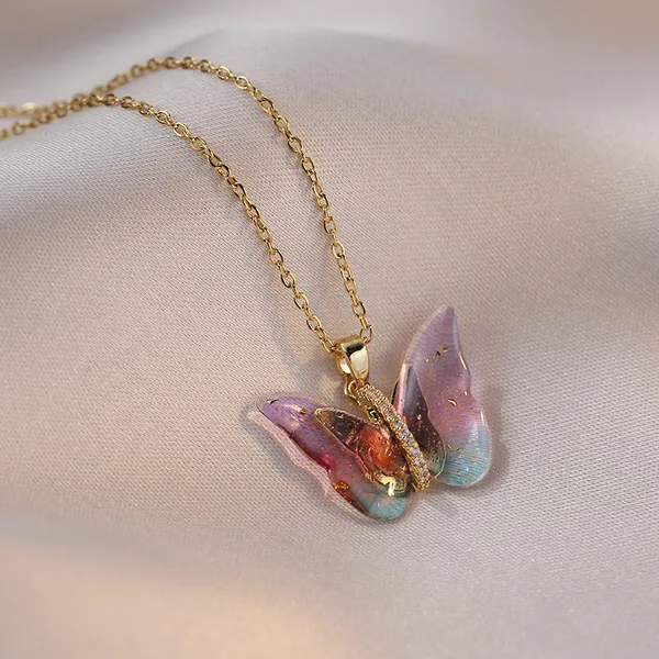 Multicolor_Butterfly_Jewelry_Necklaces_For_Women