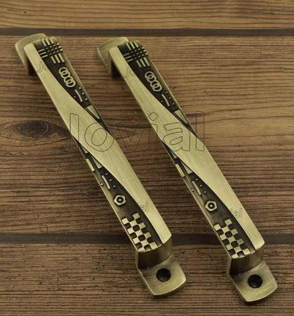 Main_Door_-_132_-_Handle/Door_Handle/Pull_Handle/Handle_Set_(7_Inch,_Finish:_Antique_Brass,_Material_:_Zink_Alloy,_2_Pcs_Set)