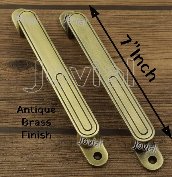 Main_Door_-_Ovel_-_Handle/Door_Handle/Pull_Handle/Handle_Set_(7_Inch,_Finish:_Antique_Brass,_Material_:_Zink_Alloy,_2_Pcs_Set)