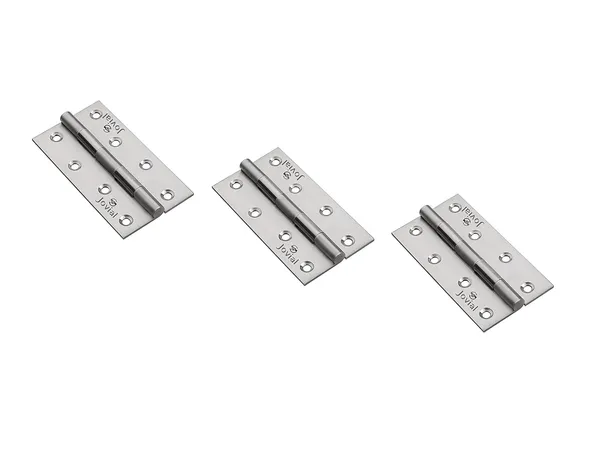 3"x_12_|_3_Pcs_-_Stainless_Steel_Door_Hinges/Window_Hinges/Butt_Hinges,_Softly_Movement_Hinges_(3_inch_x_12_Gauge/2.5_mm_Thickness,_Finish_:_Satin_Matt,_3_Pcs)
