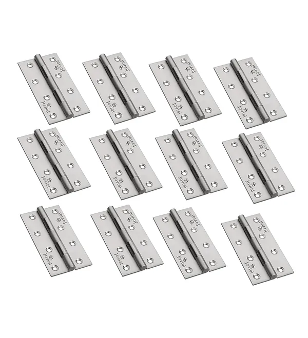 3"x_16_|_12_Pcs_-_Stainless_Steel_Door_Hinges/Window_Hinges/Butt_Hinges,_Softly_Movement_Hinges_(3_Inch_x_16_Gauge/1.5_mm_Thickness,_Finish_:_Satin_Matt,_12_Pcs)
