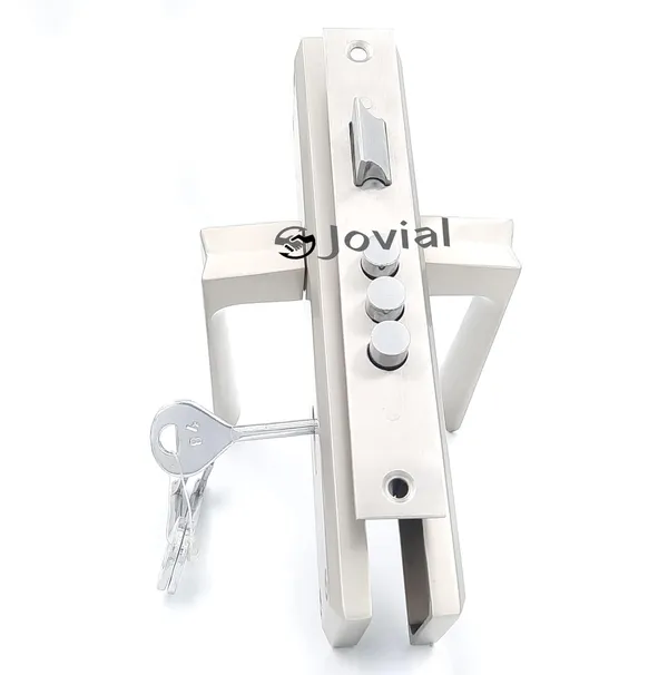 KY-53_-_8"_Plate_Mortise_Door_Lock_Handle_Set/Mortise_Lock_with_Brass_Lock_Body_and_3_Pcs_Keys(Silver_Satin_Finish)
