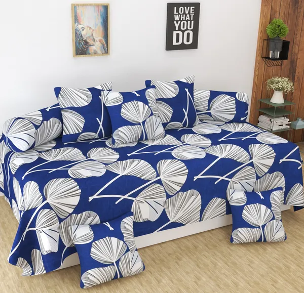 144_TC_Microfiber_8_Piece_Diwan_Set_-Dark_Blue
