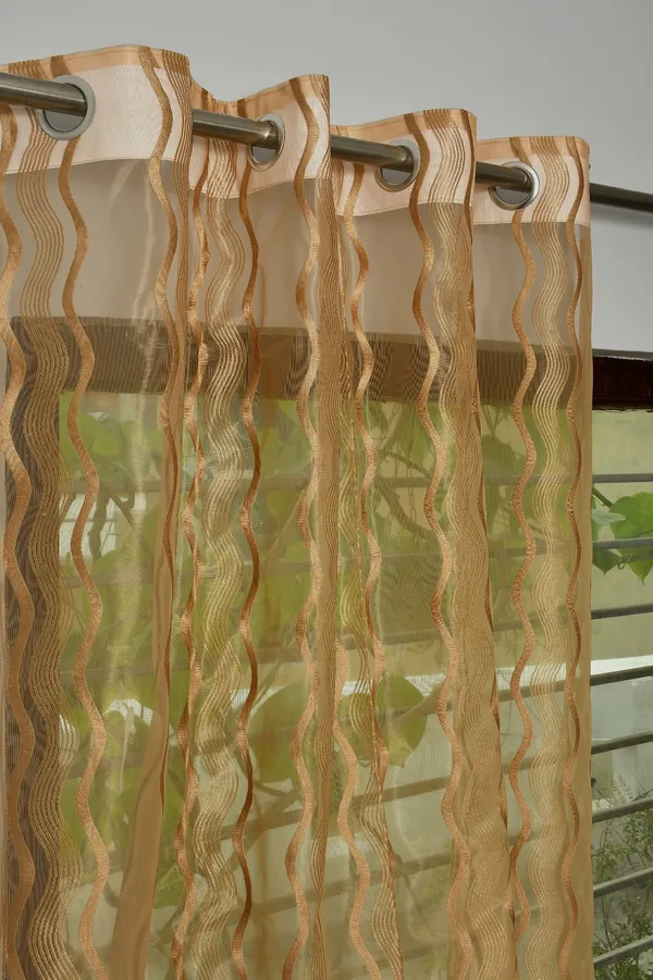 Pack_Of_2_Dark_Beige_Polyester_Curtains_For_Long_Door/Door/Window