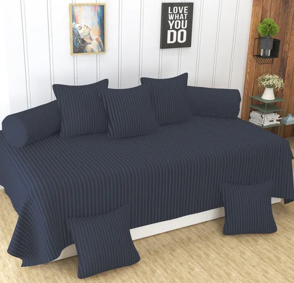 160_TC_Stripe_Glace_Cotton_Diwan_Set_-_8_Piece_-_Grey