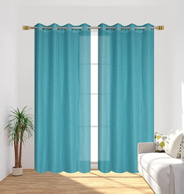 Pack_Of_2_Aqua_Blue_Polyester_Curtains_For_Long_Door/Door/Window