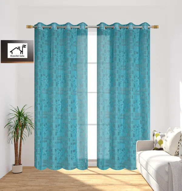 Pack_Of_2_Aqua_Blue_Polyester_Curtains_For_Long_Door/Door/Window