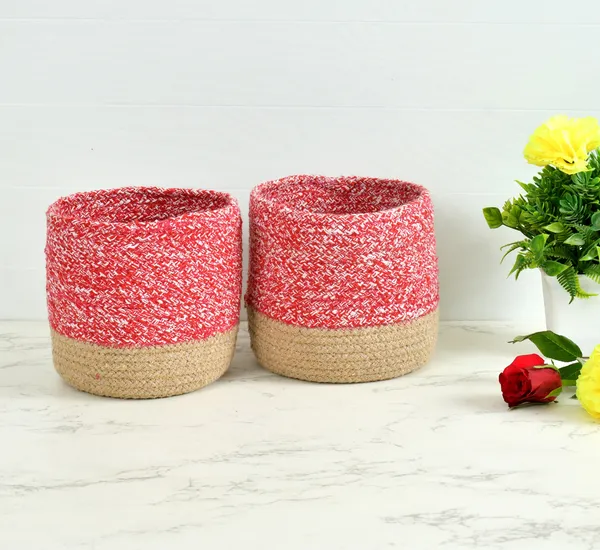 Red_Braided_Cotton_Baskets_|_Storage_Bins_Organizer_|_Laundry,_Toys_&_Planter_Basket-_Set_of_2_(6_Inch)_-_Red