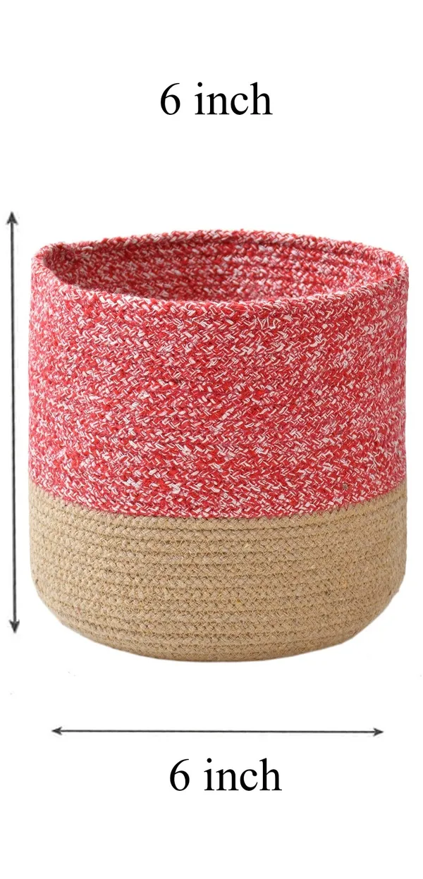 Red_Braided_Cotton_Baskets_|_Storage_Bins_Organizer_|_Laundry,_Toys_&_Planter_Basket-_Set_of_2_(6_Inch)_-_Red