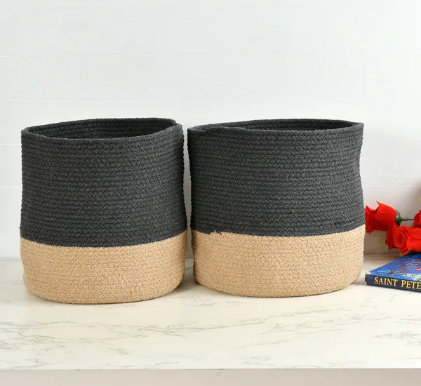Grey_Braided_Cotton_Baskets_|_Storage_Bins_Organizer_|_Laundry,_Toys_&_Planter_Basket-_Set_of_2_(10_Inch)_-_Grey