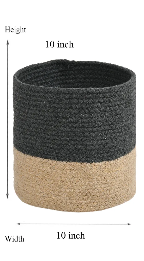 Grey_Braided_Cotton_Baskets_|_Storage_Bins_Organizer_|_Laundry,_Toys_&_Planter_Basket-_Set_of_2_(10_Inch)_-_Grey