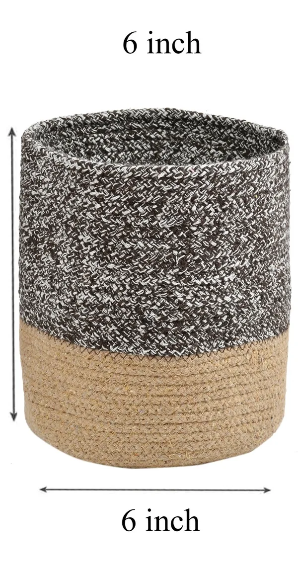 Brown_Braided_Cotton_Baskets_|_Storage_Bins_Organizer_|_Laundry,_Toys_&_Planter_Basket-_Set_of_2_(6_Inch)_-_Coffee