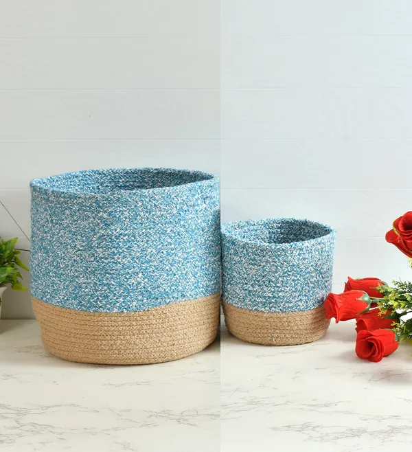 Blue_Braided_Cotton_Baskets_|_Storage_Bins_Organizer_|_Laundry,_Toys_&_Planter_Basket-_Set_of_2_(10,_6_Inch)_-_Aqua_Blue