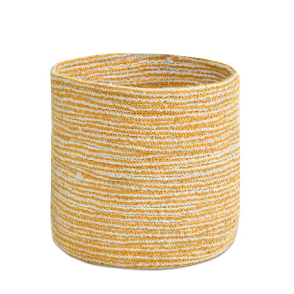 Yellow_Braided_Cotton_Baskets_|_Storage_Bins_Organizer_|_Laundry,_Toys_&_Planter_Basket-_Set_of_2_(8_Inch)_-_Yellow