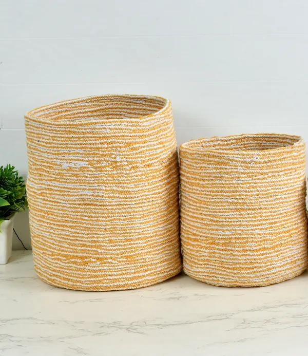 Yellow_Braided_Cotton_Baskets_|_Storage_Bins_Organizer_|_Laundry,_Toys_&_Planter_Basket-_Set_of_2_(10,_8_Inch)_-_Yellow