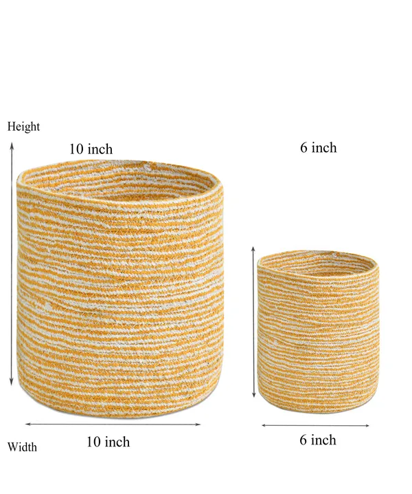 Yellow_Braided_Cotton_Baskets_|_Storage_Bins_Organizer_|_Laundry,_Toys_&_Planter_Basket-_Set_of_2_(10,_6_Inch)_-_Yellow