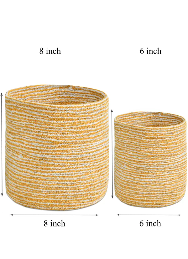 Yellow_Braided_Cotton_Baskets_|_Storage_Bins_Organizer_|_Laundry,_Toys_&_Planter_Basket-_Set_of_2_(8,_6_Inch)_-_Yellow