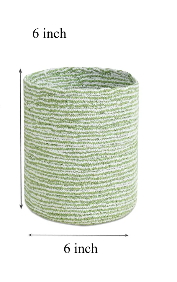 Green_Braided_Cotton_Baskets_|_Storage_Bins_Organizer_|_Laundry,_Toys_&_Planter_Basket-_Set_of_2_(6_Inch)_-_Green