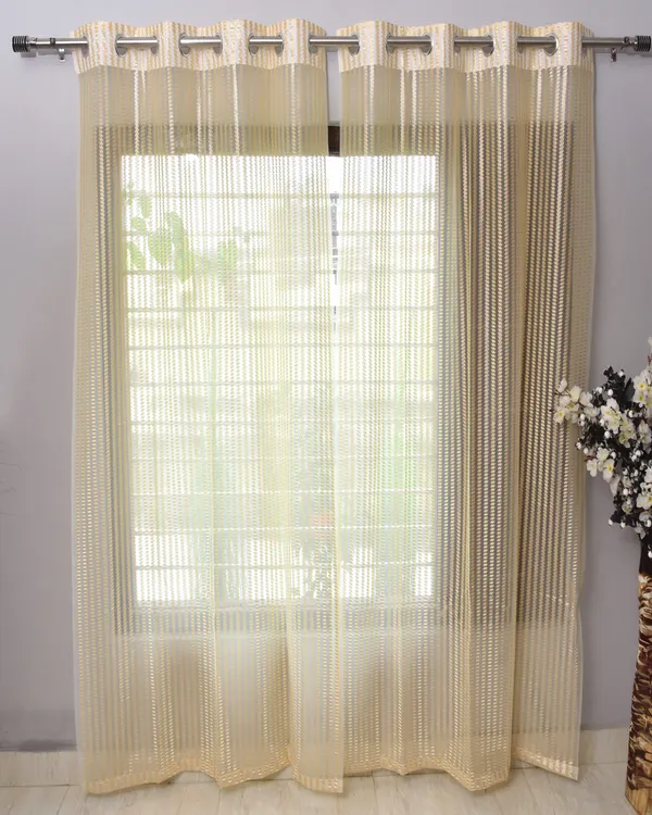 Pack_Of_2_Beige_Polyester_Curtains_For_Long_Door/Door/Window