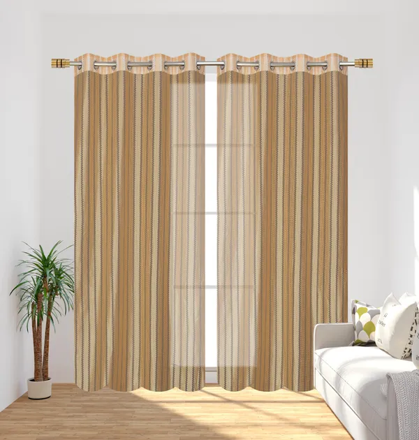 Pack_Of_2_Beige_Polyester_Curtains_For_Long_Door/Door/Window