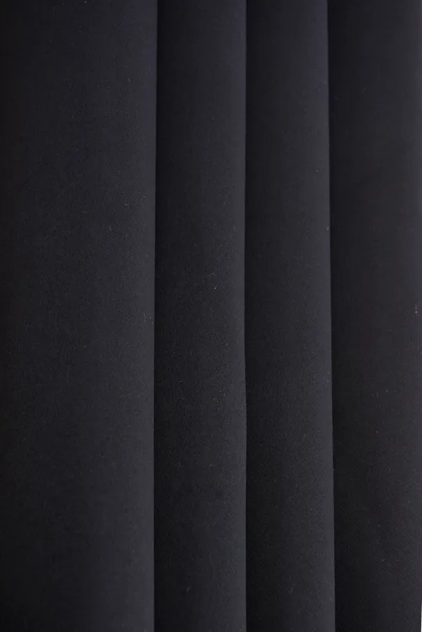 Pack_Of_2_Black_Polyester_Curtains_For_Long_Door/Door/Window