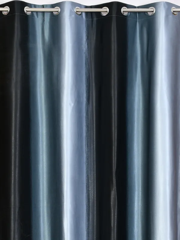 Pack_Of_2_Black_Polyester_Curtains_For_Long_Door/Door/Window