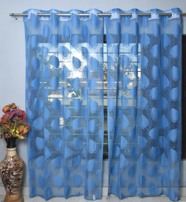 Pack_Of_2_Blue_Polyester_Curtains_For_Long_Door/Door/Window