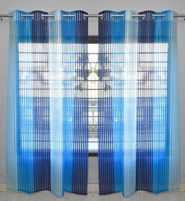 Pack_Of_2_Blue_Polyester_Curtains_For_Long_Door/Door/Window