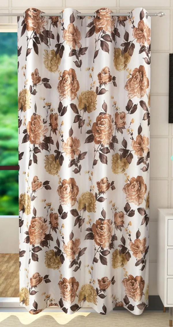 Brown_Pack_of_2_Polyester_Floral_Room_Darkening_Curtain_Panel_for_Door,_Window,_Long_Door