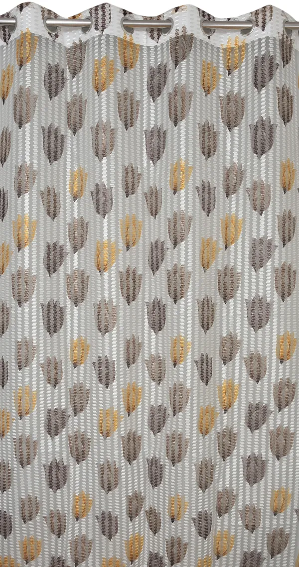Pack_Of_2_Brown_Polyester_Curtains_For_Long_Door/Door/Window