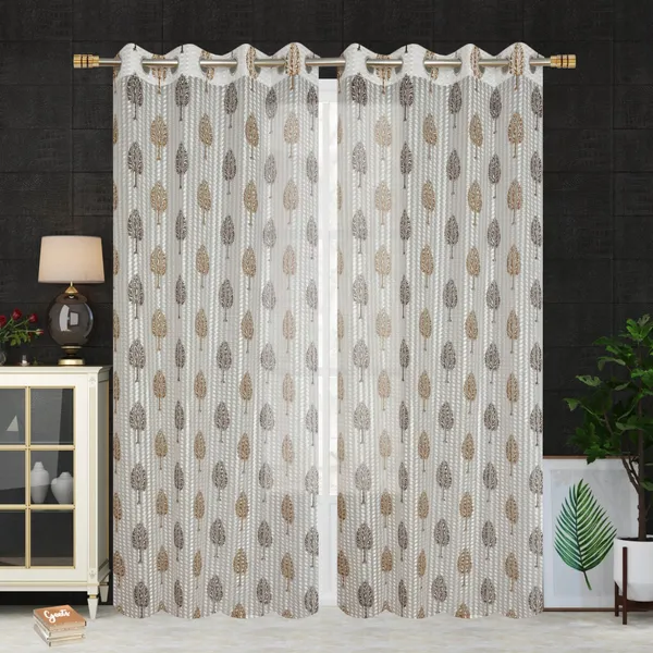 Pack_Of_2_Brown_Polyester_Curtains_For_Long_Door/Door/Window