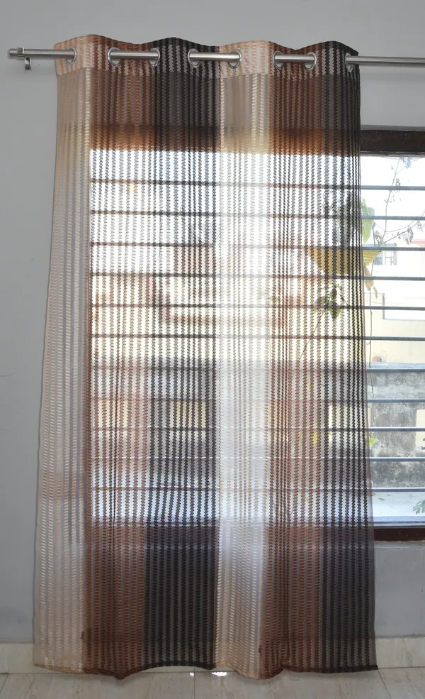 Pack_Of_2_Brown_Polyester_Curtains_For_Long_Door/Door/Window