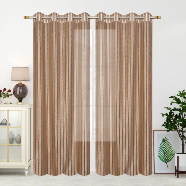 Pack_Of_2_Brown_Polyester_Curtains_For_Long_Door/Door/Window