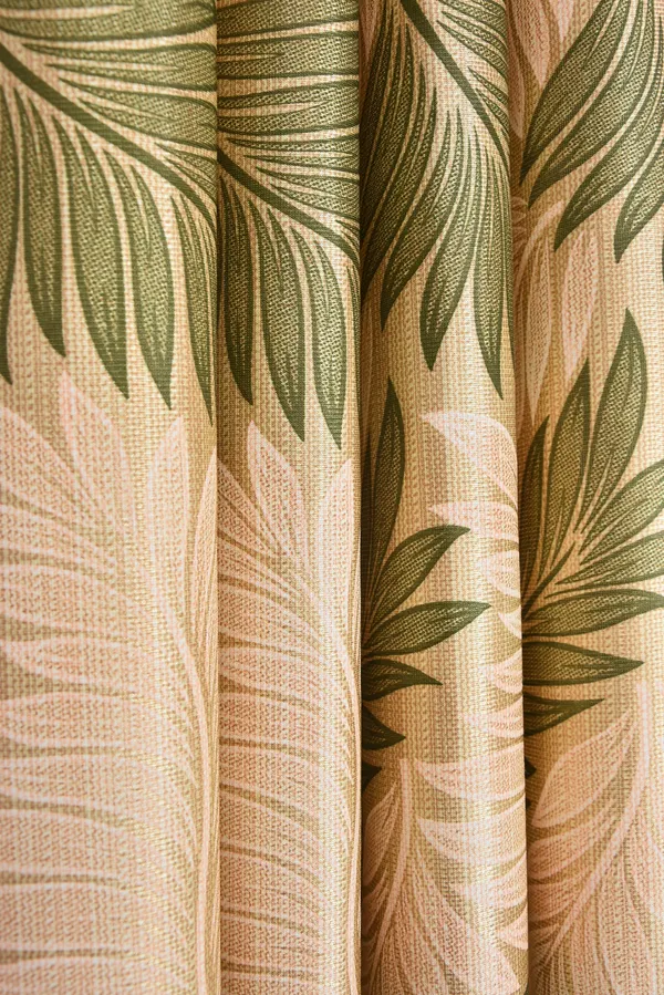 Pack_Of_2_Green_Polyester_Curtains_For_Long_Door/Door/Window