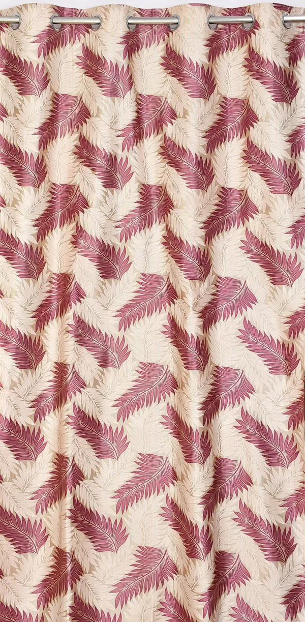 Pack_Of_2_Wine_Polyester_Curtains_For_Long_Door/Door/Window