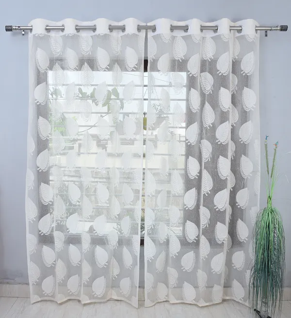 Pack_Of_2_Cream_Polyester_Curtains_For_Long_Door/Door/Window