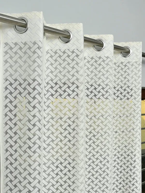 Pack_Of_2_Cream_Polyester_Curtains_For_Long_Door/Door/Window