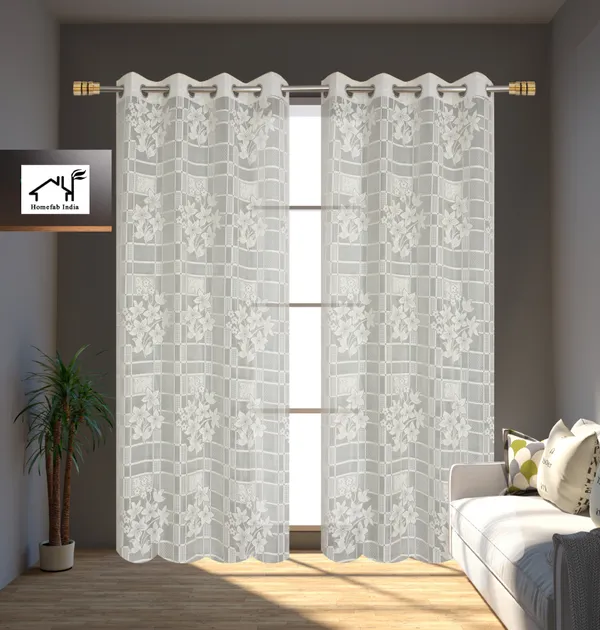 Pack_Of_2_Cream_Polyester_Curtains_For_Long_Door/Door/Window