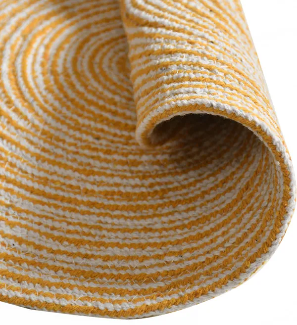 Yellow_Braided_Cotton_Placemats_35_Cm_Round_-_Dining_Table,_Bed_Side/Centre_Table/Shelves_-Yellow