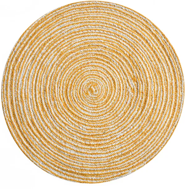 Yellow_Braided_Cotton_Placemats_35_Cm_Round_-_Dining_Table,_Bed_Side/Centre_Table/Shelves_-Yellow