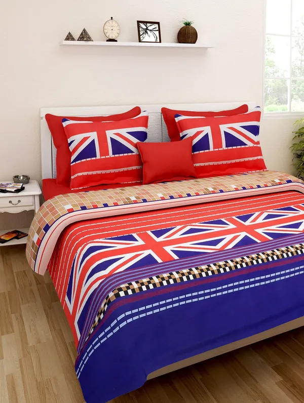 Multicolor_Printed_180_TC_Double_Bedsheet_With_2_Pillow_Covers