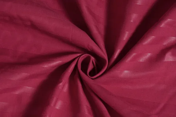 160_TC_Stripe_Glace_Cotton_Double_BedSheet_with_2_Pillow_Covers_-_(90x90_inches)_-_Maroon