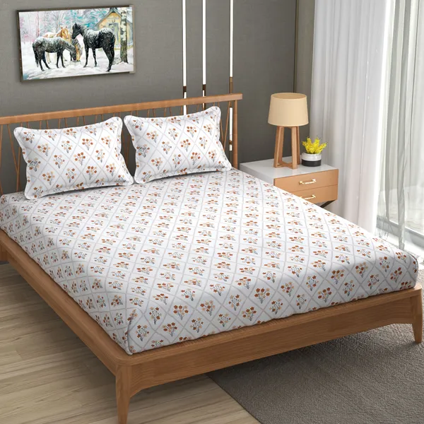 180_TC_Glace_Glace_Cotton_Double_BedSheet_with_2_Pillow_Covers_-_(90x90_inches)_-_Beige