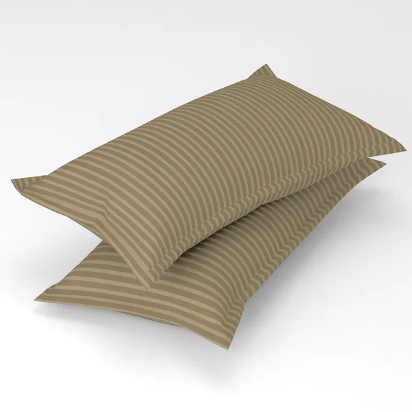 160_TC_Stripe_Glace_Cotton_Double_BedSheet_with_2_Pillow_Covers_-_(90x90_inches)_-_Beige