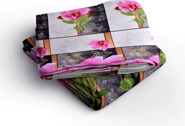 Multicolor_Printed_180_TC_Double_Bedsheet_With_2_Pillow_Covers