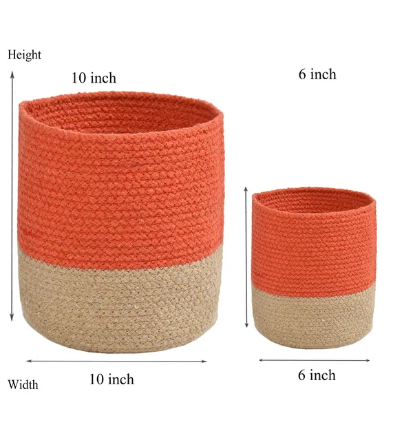 Orange_Braided_Cotton_Baskets_|_Storage_Bins_Organizer_|_Laundry,_Toys_&_Planter_Basket-_Set_of_2_(10,_6_Inch)_-_Orange
