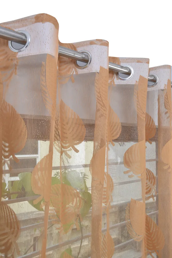 Pack_Of_2_Gold_Polyester_Curtains_For_Long_Door/Door/Window