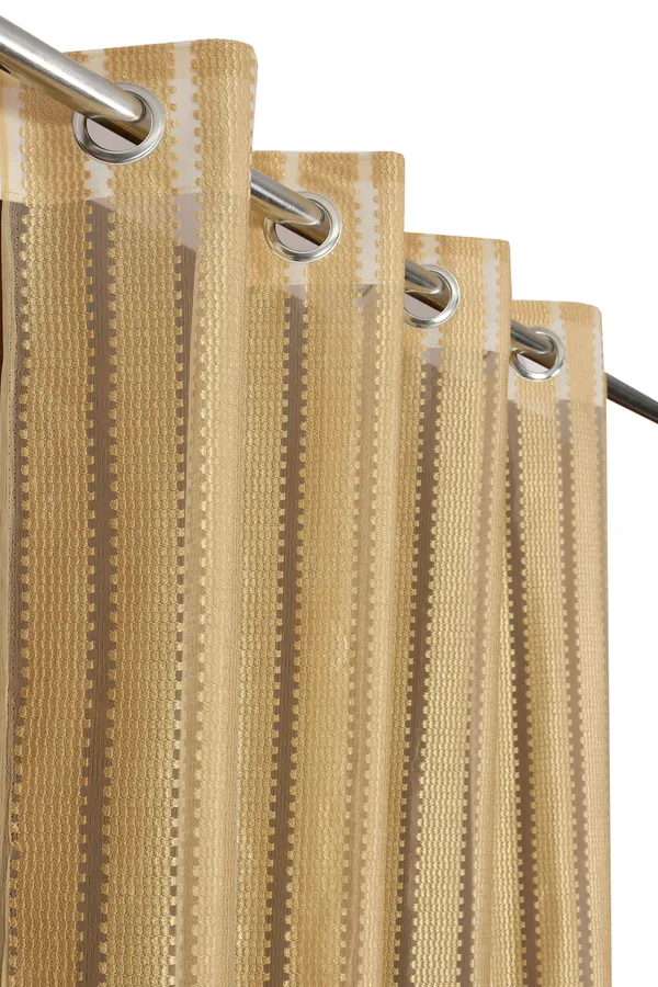 Pack_Of_2_Gold_Polyester_Curtains_For_Long_Door/Door/Window
